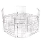 Hexagonal magpie cage trap with 4 entrances