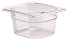 BPA free gastronorm container 1/6 in copolyester. Height 10 cm.