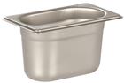 Stainless steel gastronorm container 1/9. Height: 10 cm EN-631