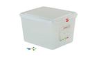 Hermetic plastic box Gastronorm 1/2. Capacity: 12.5 litres, Height: 20 cm