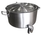 Double wall cooking pot - 26 litres - with tap