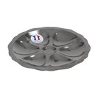 Inox plate oyster 25 cm