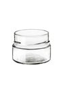 Glass jar 106ml diam 73 mm with capsule with very high skirt by 24