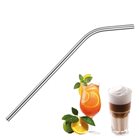 4 stainless steel curved straws