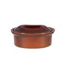 Oval terrine 23 cm exclusive Emile Henry 1.1 liter ceramic brown cinnamon