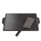 Square ceramic refractory plankha 35 cm with gas and barbecue plankha shovel