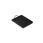 Rectangular enamelled steel plate 20x25 cm with handles all oven and barbecue