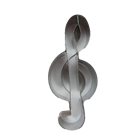 Stainless steel treble clef cookie cutter 8 cm