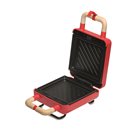 2 in 1 red non-stick waffle maker for waffles and sandwiches 600 W