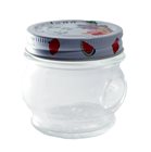 3 small glass jars Ortolano 212 ml with screw-on cover Ø 70 mm