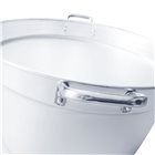 Pot flared 46 cm 23 liters cauldron with aluminum handles with lid