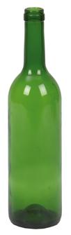 Dark green wine bottles 75 cl by 12