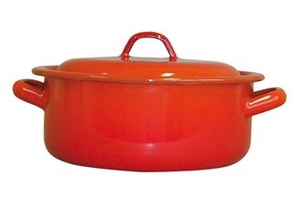 Orange stew pot, diameter 16 cm