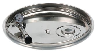 Pneumatic seal lid for 400 litre vats
