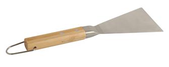 Straight bamboo plancha plate spatula