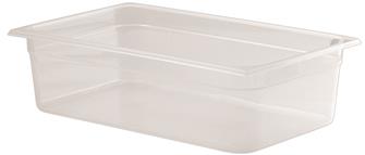 Gastronorm container 1/1 in polypropylene. Height 15 cm