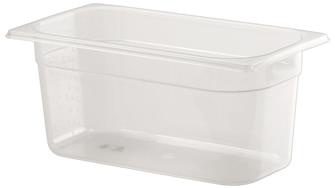 Gastronorm container 1/3 in polypropylene. Height 15 cm