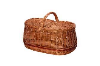 Wicker mushroom basket