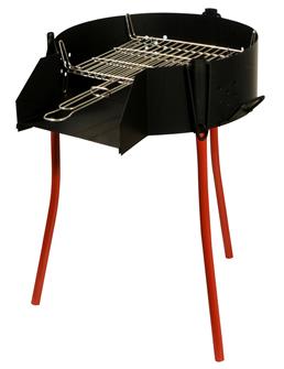 Charcoal or gas barbecue