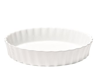 Ceramic pie high 24 cm white Emile Henry flour