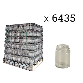 Cylindrical glass jars 106 ml per pallet of 6435