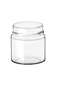 130 ml glass jar with capsule with high skirt by 24