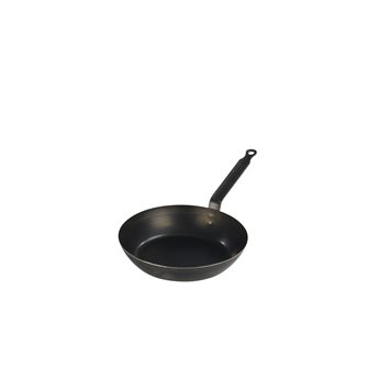 Steel frying pan for induction hobs. 24 cm.