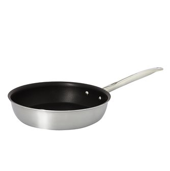 Stainless steel stove 3 Ply induction anti-adhesive 28 cm De Buyer