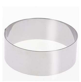 Stainless steel circle 24 cm high 6 cm for vacherin and other pastries