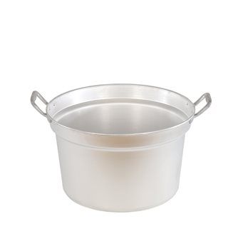 Pot flared 70 cm 92 liters cauldron with aluminum handles with lid