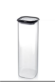 Glass storage box with lid 2.5 liters for airtight bulk